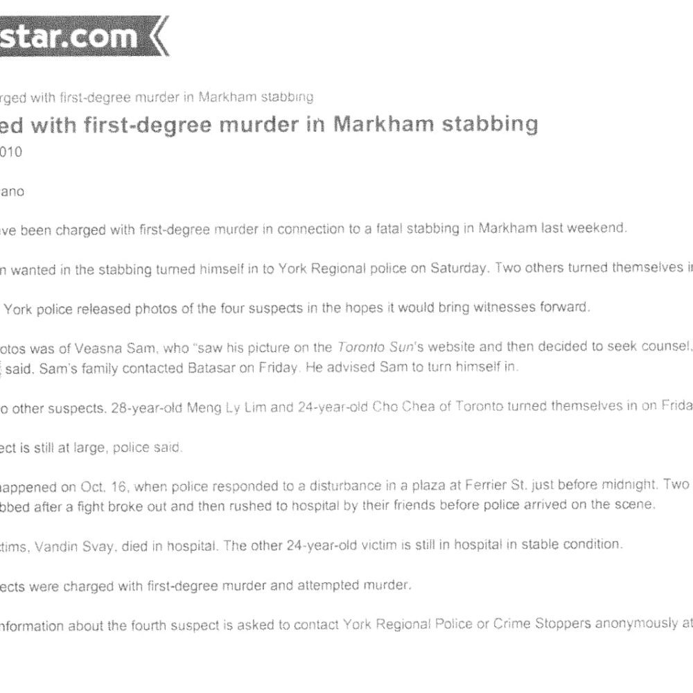 First-Degree Murder Charges